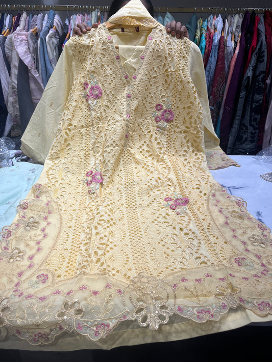Buttercream Blossom Kurta