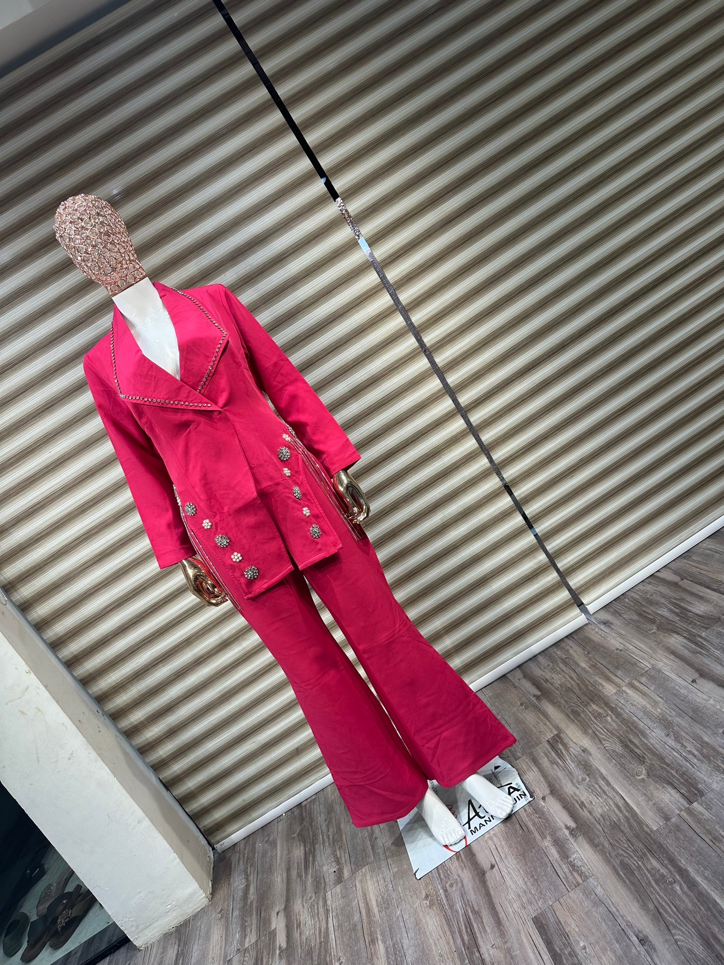 Hot Pink Embellished Coord Set
