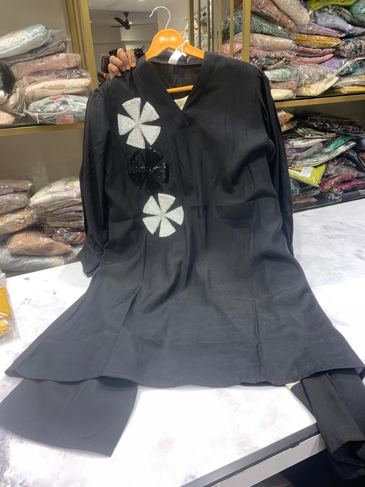 Monochrome Bloom Co-ord